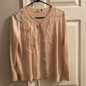 J.Crew Large Cream Cardigan